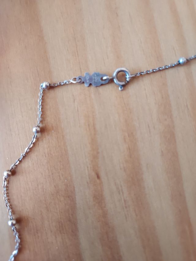 Gargantilla Tous plata negra