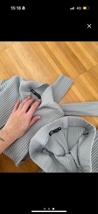 Conjunto Zara gris talla S