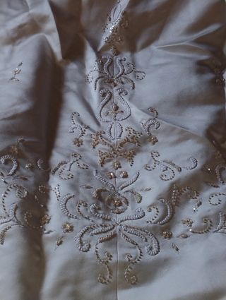 Vestido novia beige usado