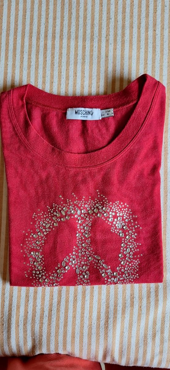 T-shirt Moschino Jeans rossa Tg M