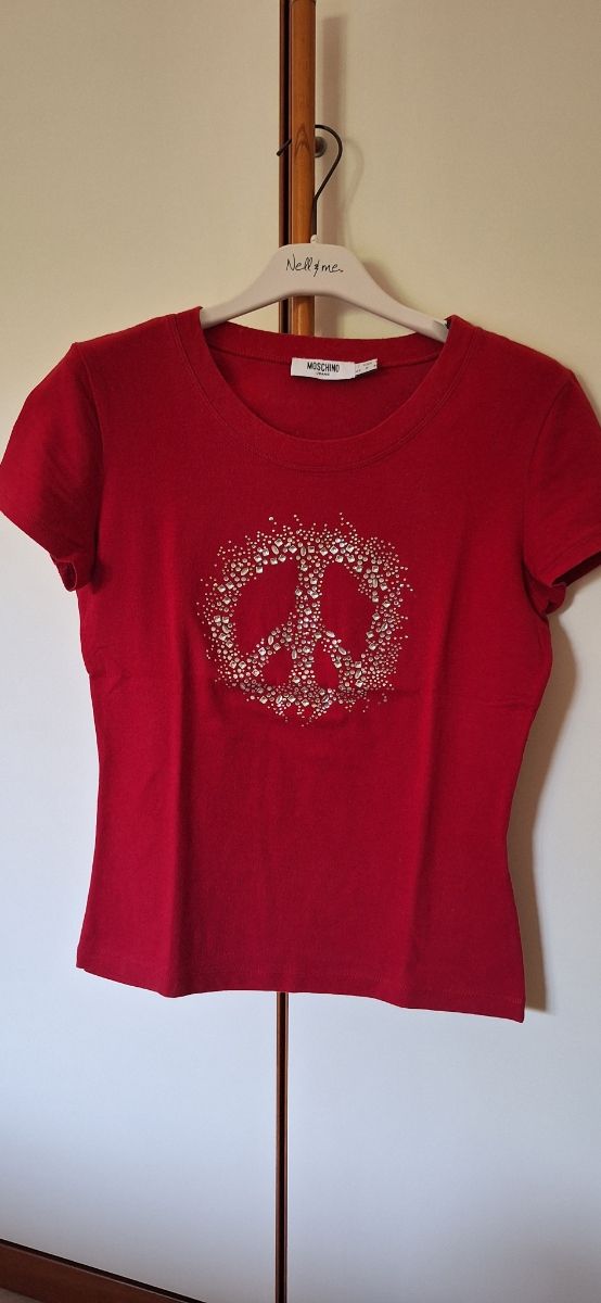 T-shirt Moschino Jeans rossa Tg M
