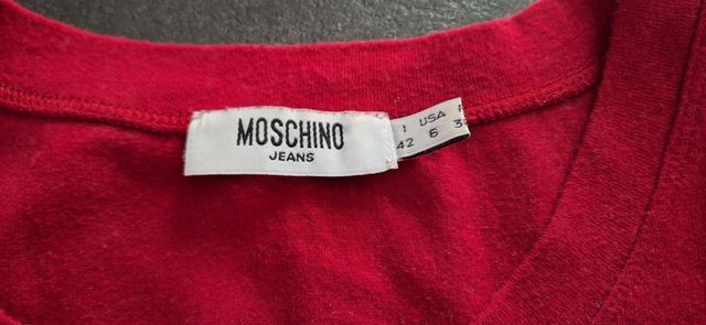 T-shirt Moschino Jeans rossa Tg M