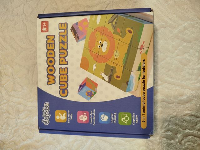 Puzzle Cubi Legno Bambini