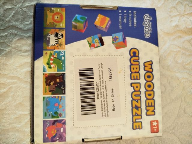 Puzzle Cubi Legno Bambini