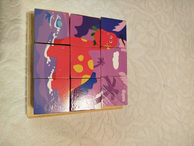 Puzzle Cubi Legno Bambini