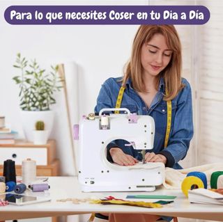 Máquina Coser Portátil Eléctrica Mesa y accesorios