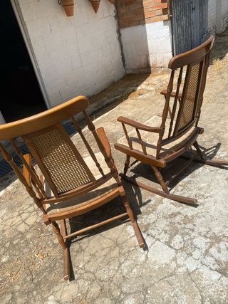 2 dondoli vintage in legno