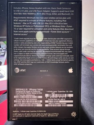 iPhone 2G A1203 Nuevo