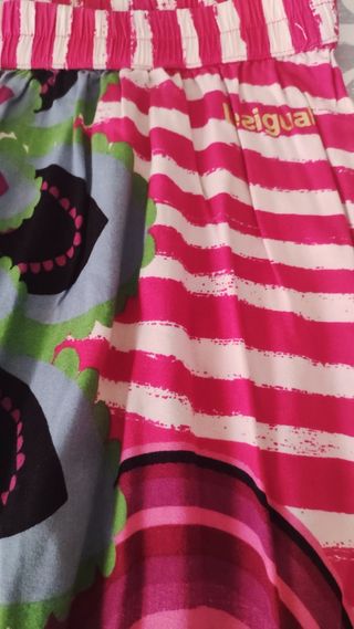 Falda Desigual boho multicolor talla 14 años o S.