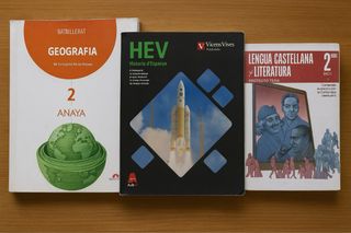 3 libros de 2 batxiller