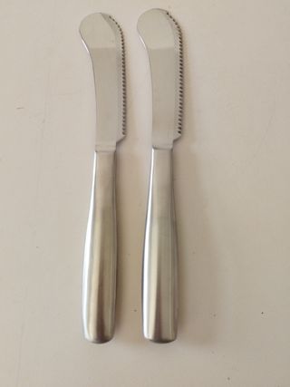 2 Coltelli da spalmare in acciaio inossidabile