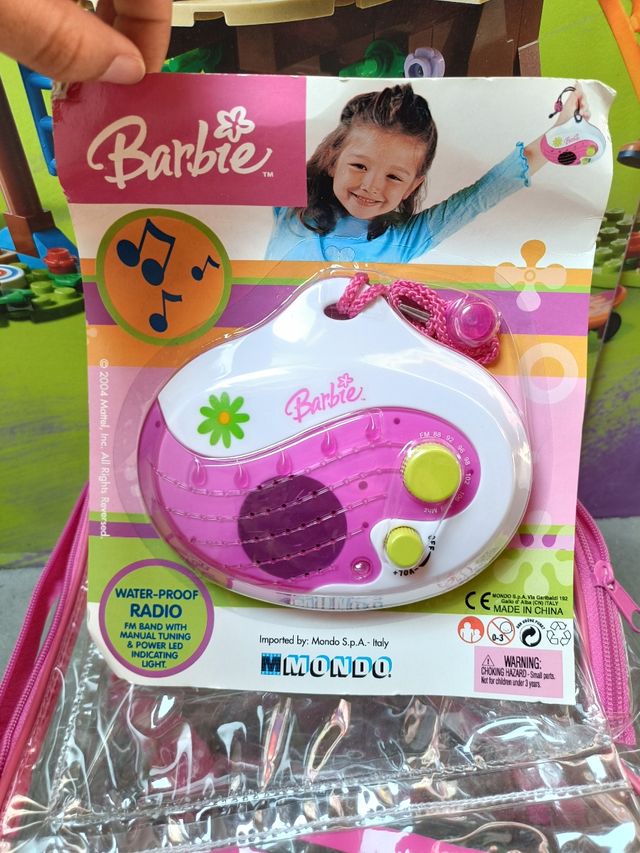 Radio Fm Barbie Mondo impermeabile 2004 Mattel 