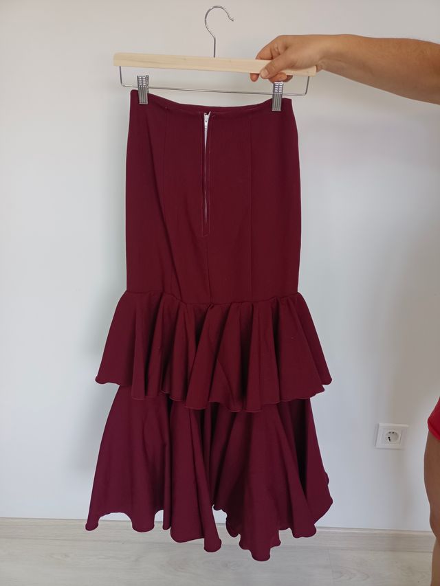 Falda rociera Molina roja T-36