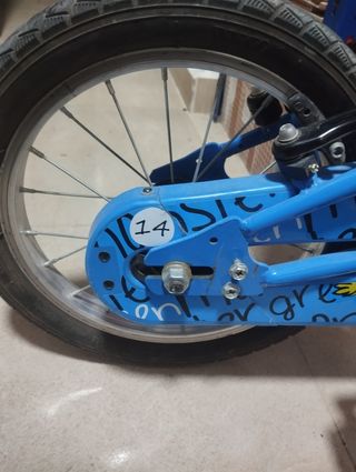 Bicicleta niño B-Pro 14" azul