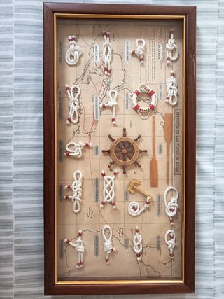Cuadro decorativo nudos marineros