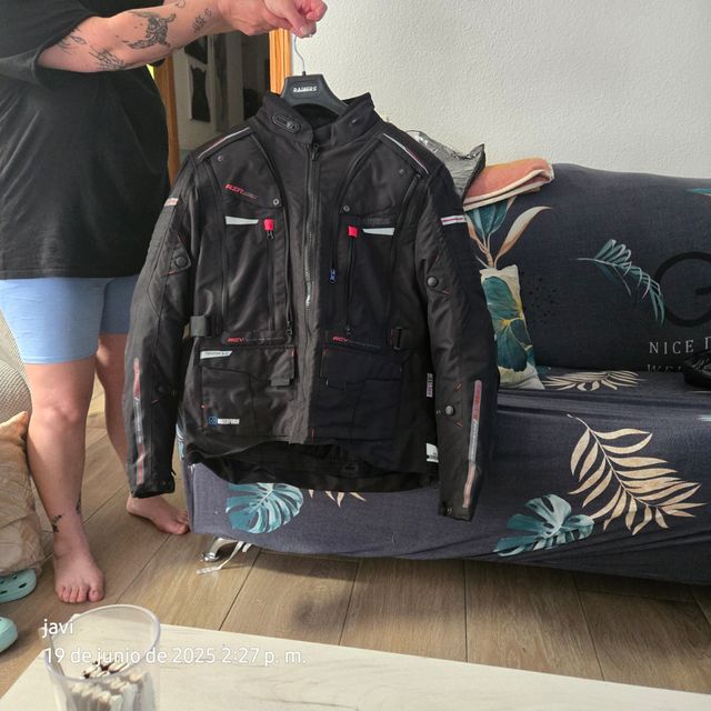 Chaqueta moto cordura Rainer negra