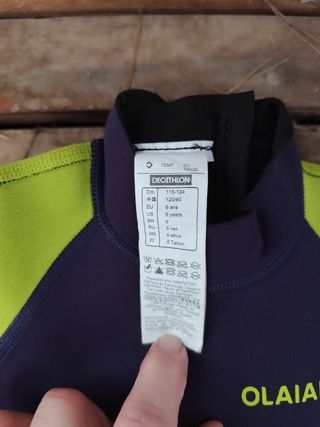 Traje neopreno niño Decathlon 115-124cm