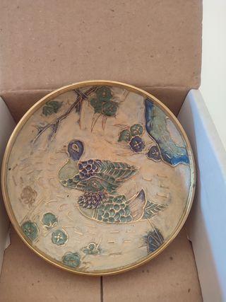 Cuenco decorado con patos