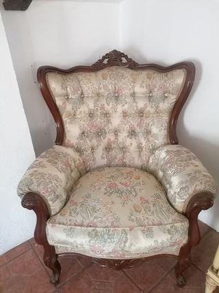 Butaca Isabelina - Madera y Tela