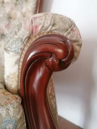 Butaca Isabelina - Madera y Tela