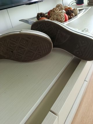 Converse blancas plataforma altas