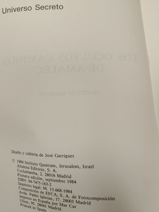 Los ocultos caminos de Amalec