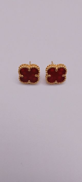 Pendientes estilo Van Cleef & Arpels dorados,oro