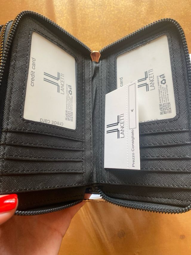Portafoglio Lancetti nero - nuovo