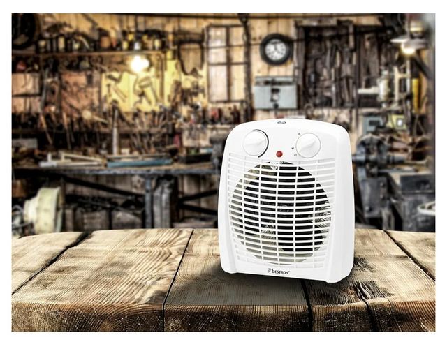 Calefactor Bestron: Portátil y blanco