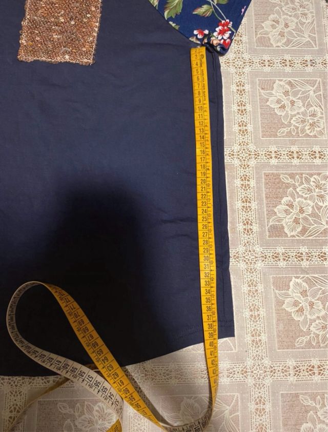 Maglia floreale blu 3XL