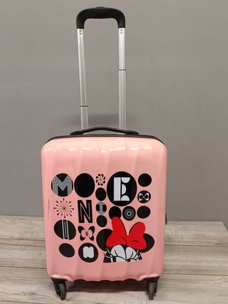 Maleta Minnie Mouse American Tourister rosa
