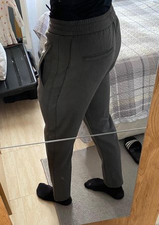 Pantalones Zara grises elegantes