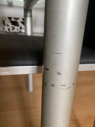 Mesa cristal extensible + 4 sillas En Santiago