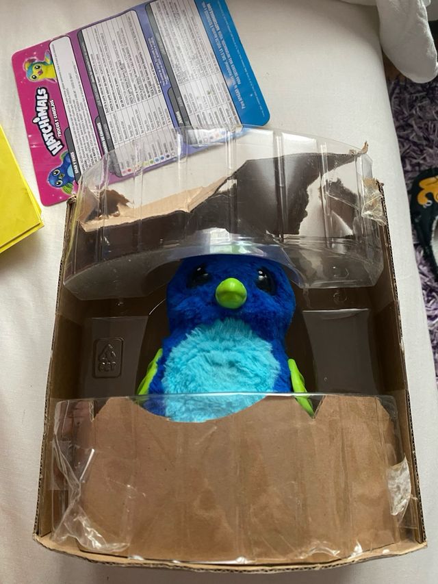 Hatchimals huevo dragón azul