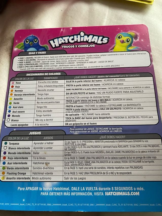 Hatchimals huevo dragón azul
