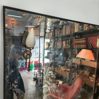 Espejo antiguo chino Mid Century
