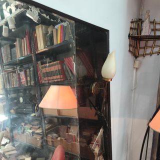 Espejo antiguo chino Mid Century