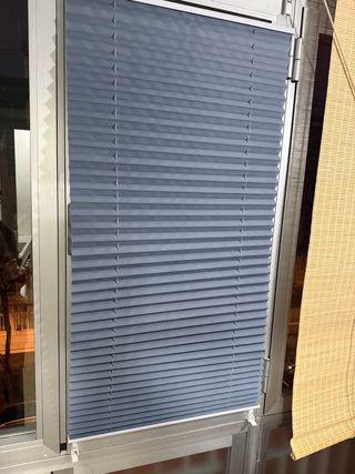 6 Tende cellulari plissettate - Blu-grigio