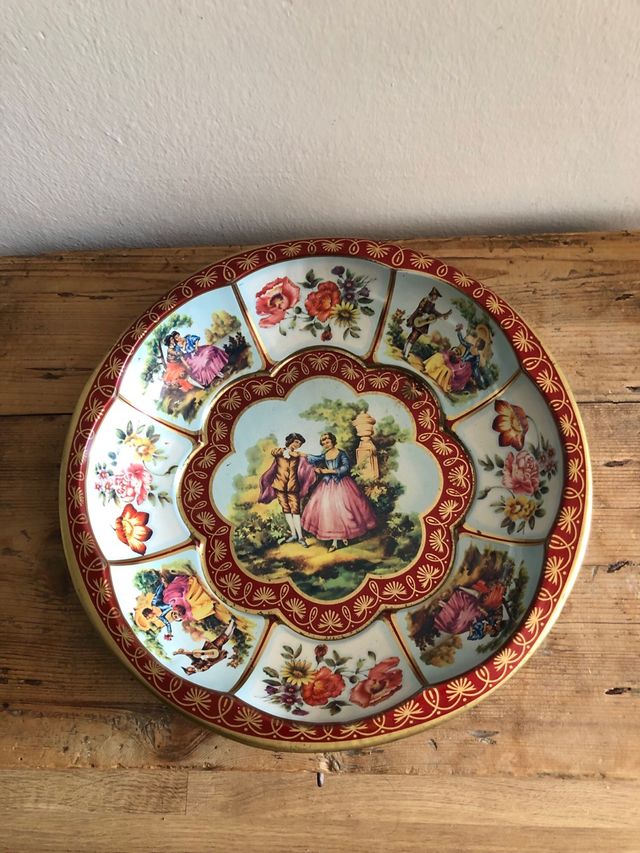 Bandeja vintage inglesa metal