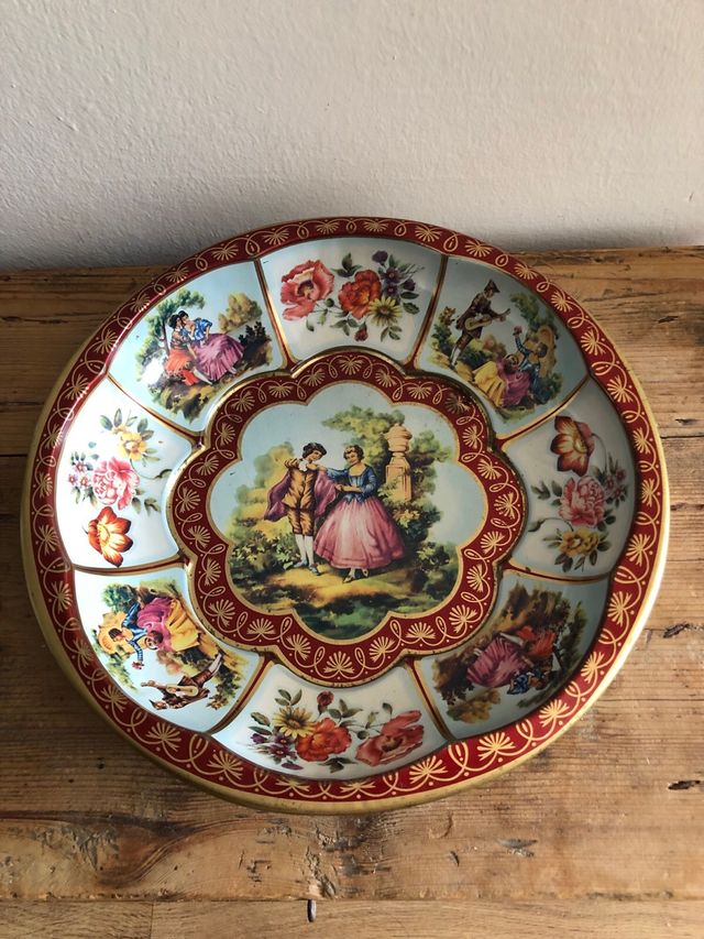 Bandeja vintage inglesa metal