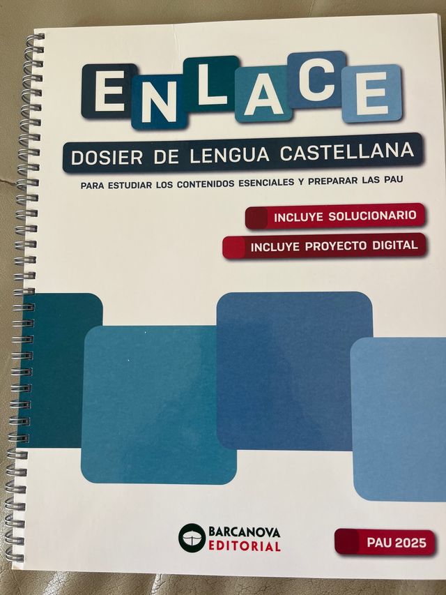 Enlace. Dosier de Lengua castellana. Bachillera...