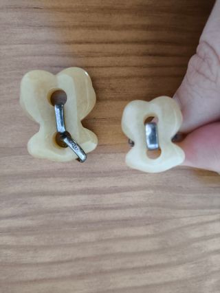 Anillo y colgante TOUS beige plata