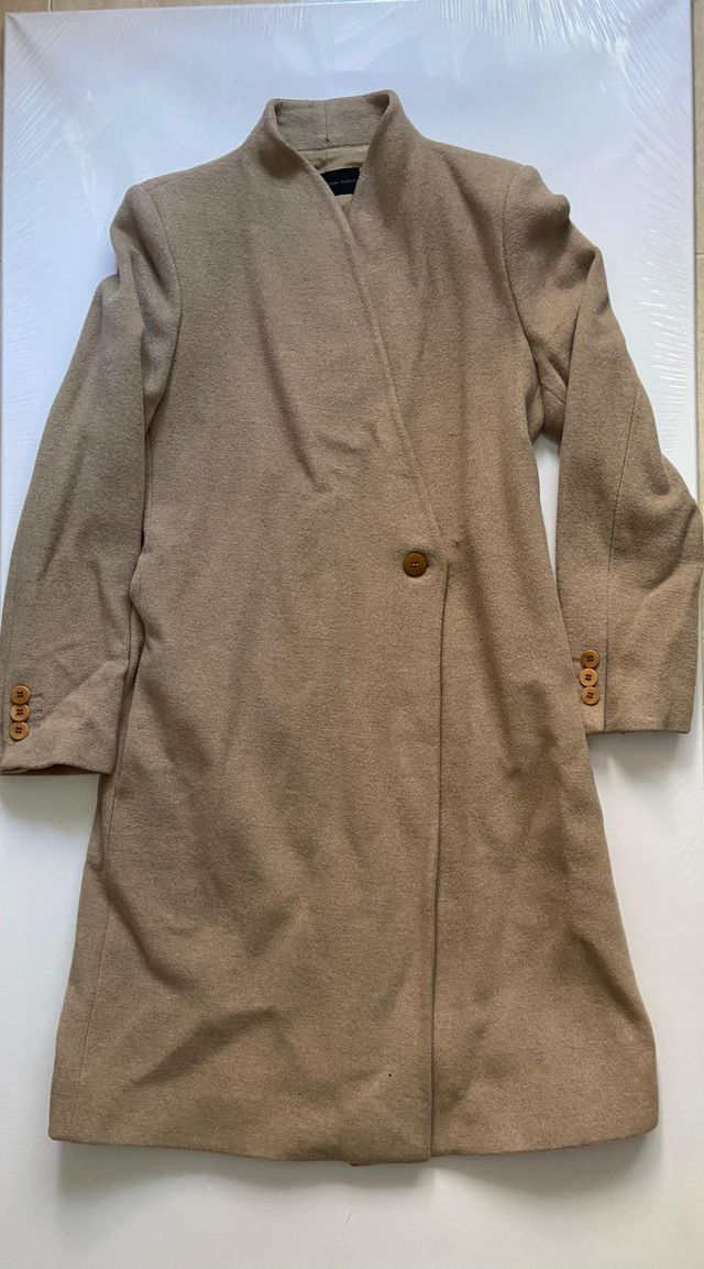 Abrigo largo beige Purificación Garcia