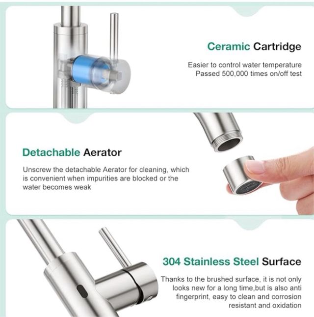 GRIFO COCINA SENSOR INFRARROJO NUEVO A ESTRENAR