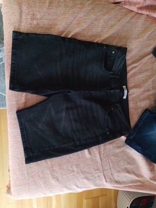 Shorts Zara Hombre Negro - L