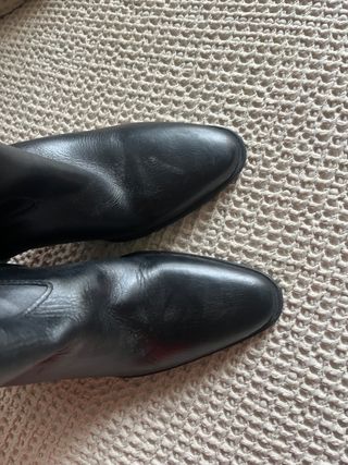 Botas altas Zara piel negra