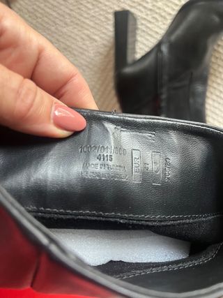 Botas altas Zara piel negra