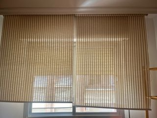 Estores beige de tela - 2 unidades