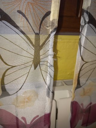 Cortinas translúcidas mariposas
