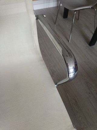 Silla oficina blanca textilene